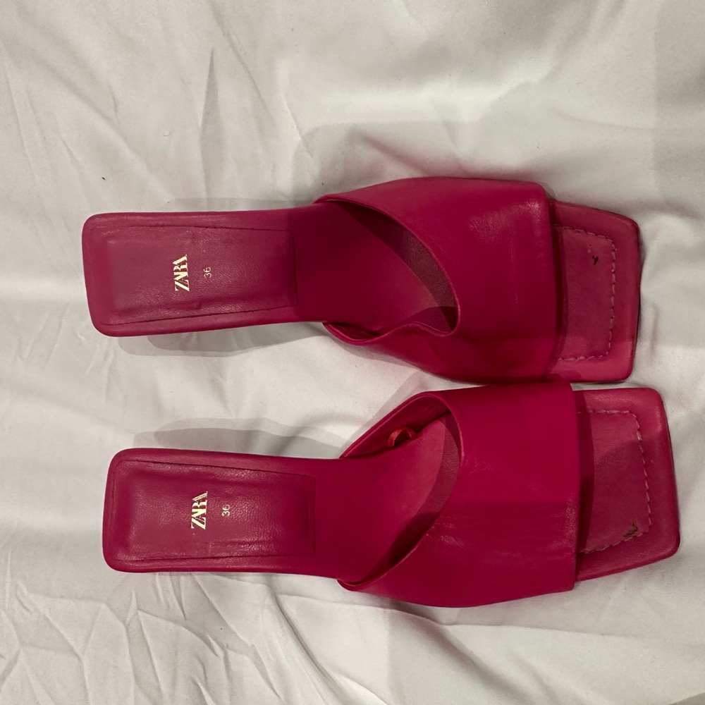 Zara Pink Mules